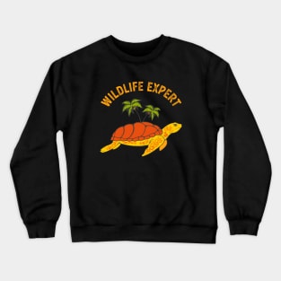 Wildlife Expert Turtle Zoo Keeper Animal Crewneck Sweatshirt